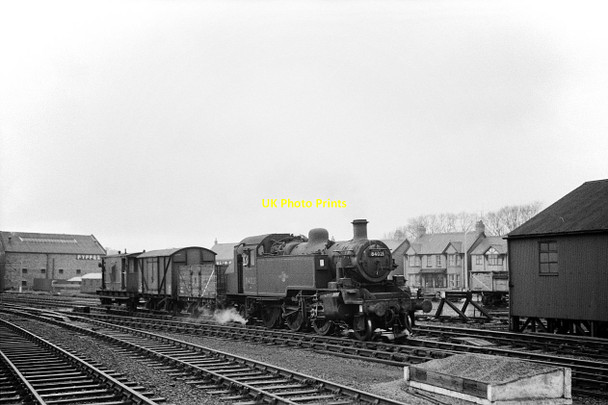 Photo 6"x4" BR standard Class 2 tank engine 84021 at Llandudno Junction, 1962 Conwy c1962