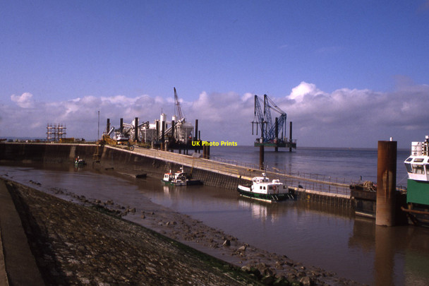 Photo 6"x4" Early building works on the Second Severn Crossing (1993) Redwick\/ST5485 c1993
