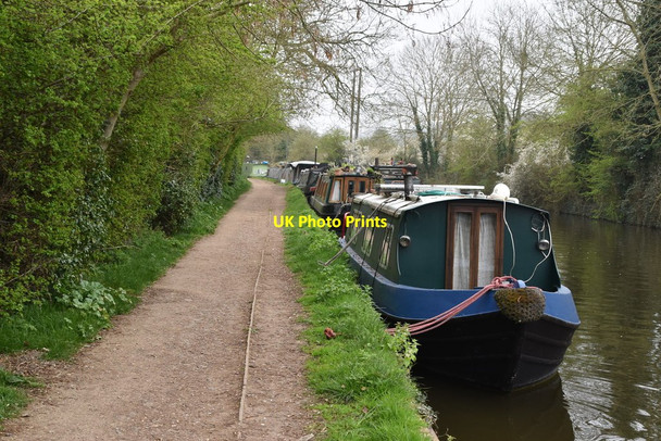 Photo 6"x4" Narrowboats, Grand Union Canal Rickmansworth c2019