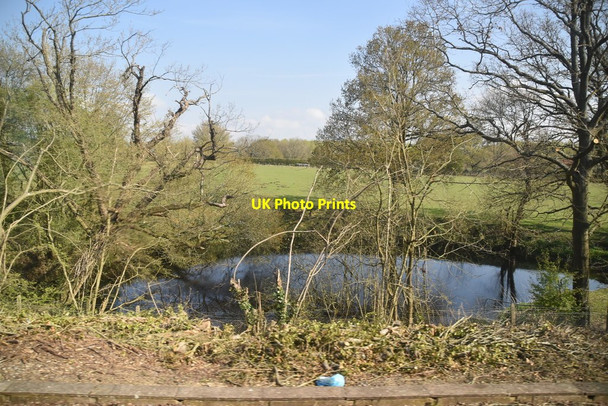 Photo 6"x4" Pond by railway line Crowhurst Lane End c2019