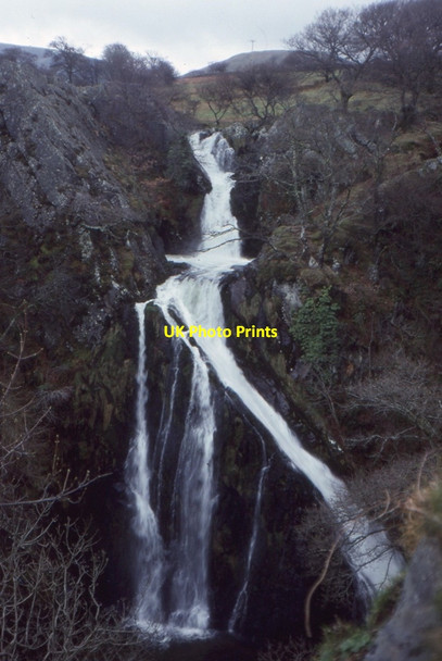 Photo 6"x4" Ceunant Mawr waterfall Llanberis c2009
