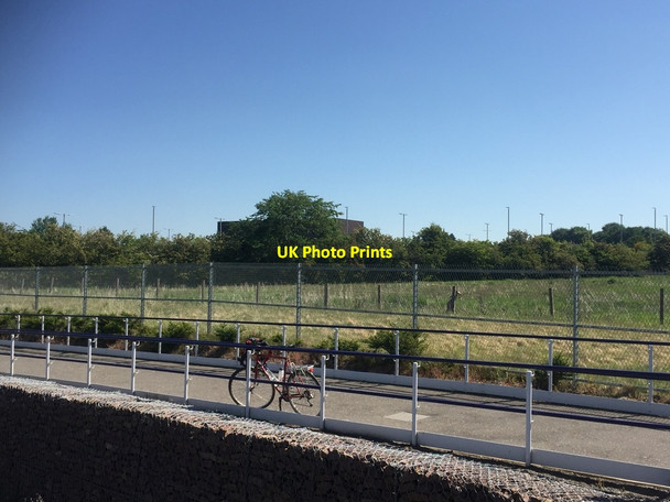 Photo 6"x4" Empty space, Eskbank Station Lasswade c2020