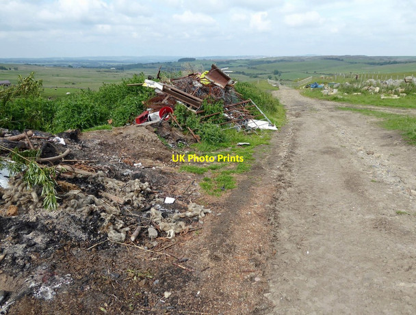 Photo 6"x4" Rubbish tip, Nanny Mayer's Incline, Waskerley Waskerley c2020