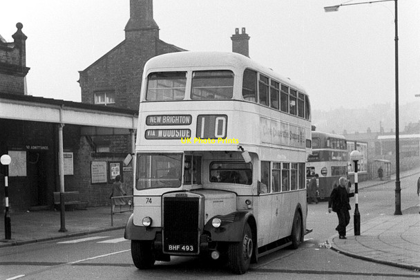 Photo 6"x4" Wallasey Corporation bus 74 at Birkenhead Central Station \u00e2\u0080\u0093 1965 Birkenhead\/SJ3088 c1965