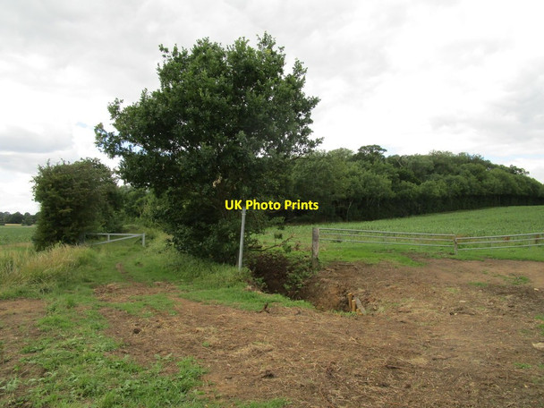 Photo 6"x4" Field entrance and byway Kimbolton\/TL0967 c2020