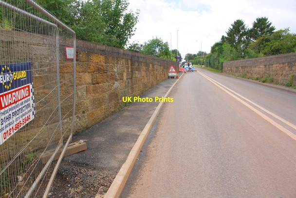 Photo 6"x4" Bridge taking Ashby Road (B5493) over railway Tamworth c2017