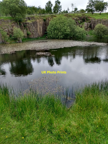 Photo 6"x4" Disused Quarry Moffat Mills c2020