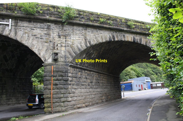 Photo 6"x4" Railway bridge MVN2\/123A over A646 Hebden Bridge c2017