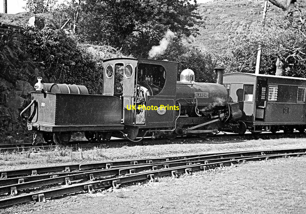 Photo 6"x4" Newly arrived loco Blanche at Tan-y-Bwlch Rhyd\/SH6341 c1964