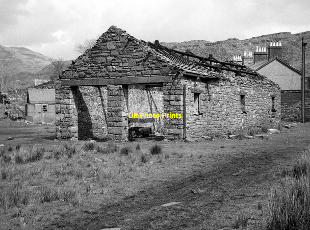 Photo 6"x4" Derelict locomotive shed, Glan y Pwll Blaenau Ffestiniog c1968