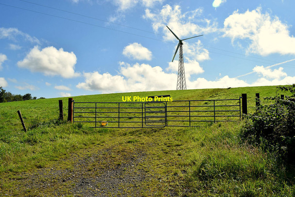 Photo 6"x4" Wind turbine, Lisnahanna Trillick c2020