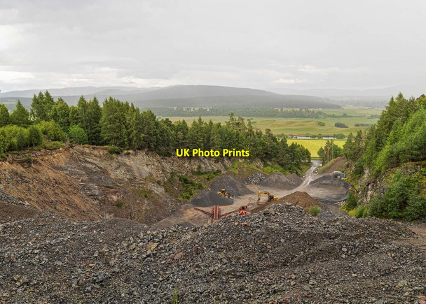 Photo 6"x4" Broomhill Quarry Dulnain Bridge c2020