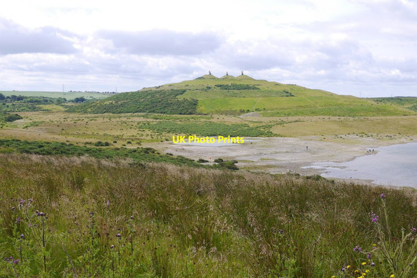 Photo 6"x4" Earthwork sculpture, St Ninians opencast Hill of Beath\/NT1490 c2020