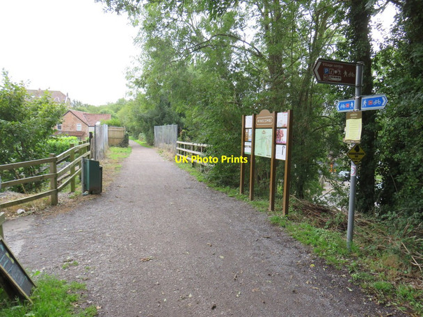 Photo 6"x4" Strawberry Line path at Winscombe Sandford Batch c2020