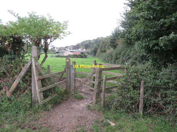 Photo 6"x4" Footpath gate near Axbridge Axbridge c2020