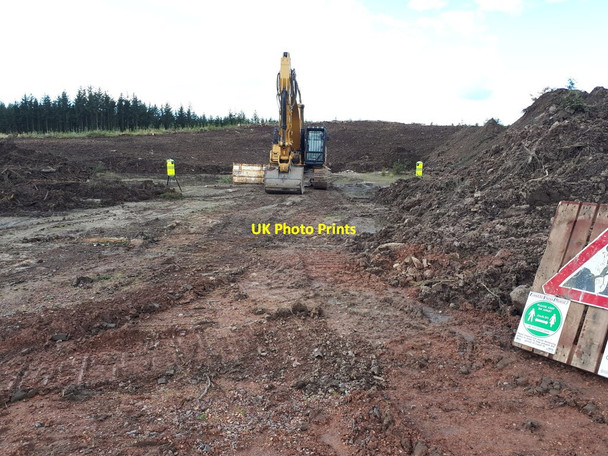 Photo 6"x4" Development work in the Lennox Forest Lennoxtown c2020