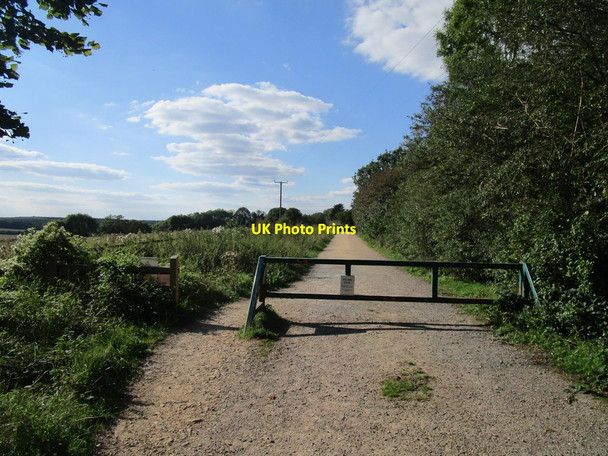Photo 6"x4" Bridleway to Top Lodge Duddington c2020
