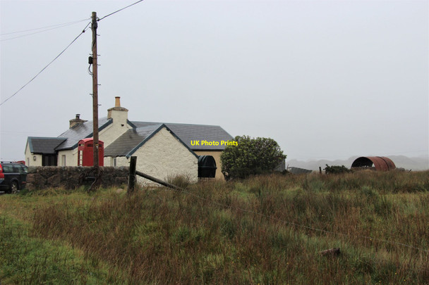 Photo 6"x4" Telephone box on the Kintra road Creich c2020