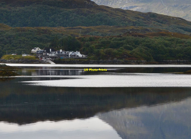 Photo 6"x4" Across the loch to Kylesku Hotel Kylesku c2020