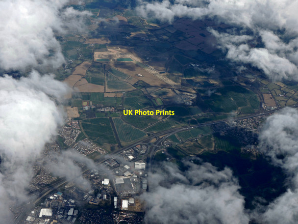 Photo 6"x4" Former RAF Boreham from the air Boreham\/TL7509 c2015 P1