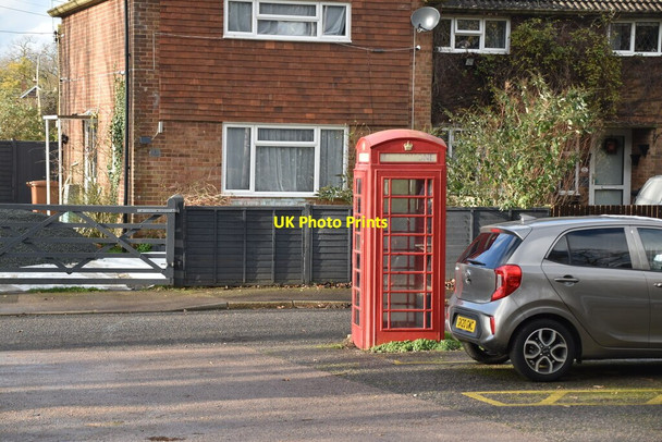 Photo 6"x4" Telephone kiosk Cranbrook\/TQ7736 c2020