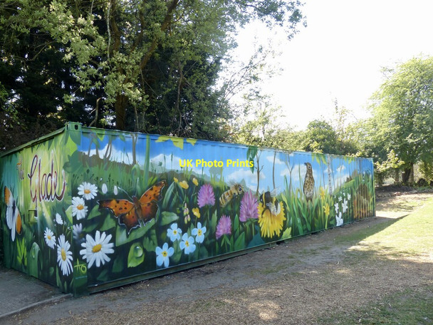 Photo 6"x4" Mural at The Glade, Rogerstone (2) Risca c2021
