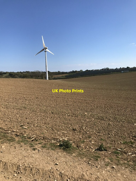 Photo 6"x4" Wind turbine Lanjeth c2021