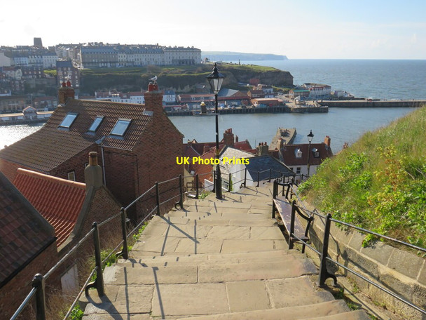 Photo 6"x4" Steps to Whitby Abbey Whitby\/NZ8910 c2021