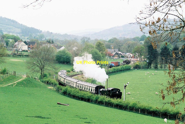 Photo 6"x4" Distant view of Glyndyfrdwy Station, Llangollen Railway Glyndyfrdwy c2009