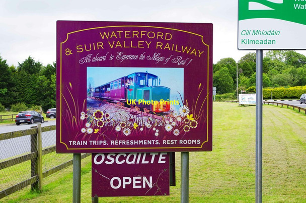 Photo 6"x4" Sign at entrance to Kilmeadan Station, Co. Waterford Ballyduff\/S5109 c2017