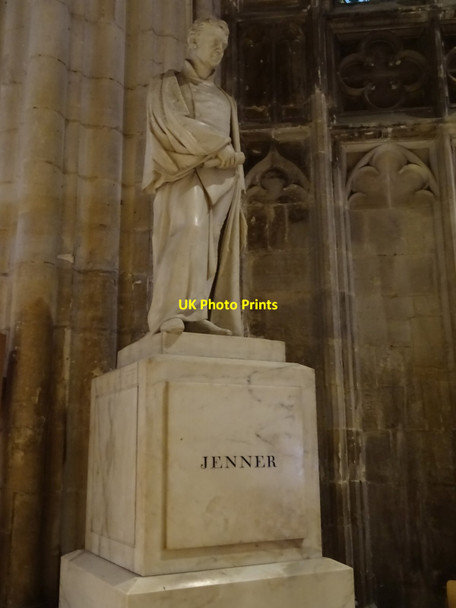 Photo 6"x4" Edward Jenner memorial in Gloucester Cathedral Gloucester c2018