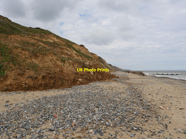 Photo 6"x4" Westerly view along Trimingham cliffs Cliftonville\/TG3037 c2021