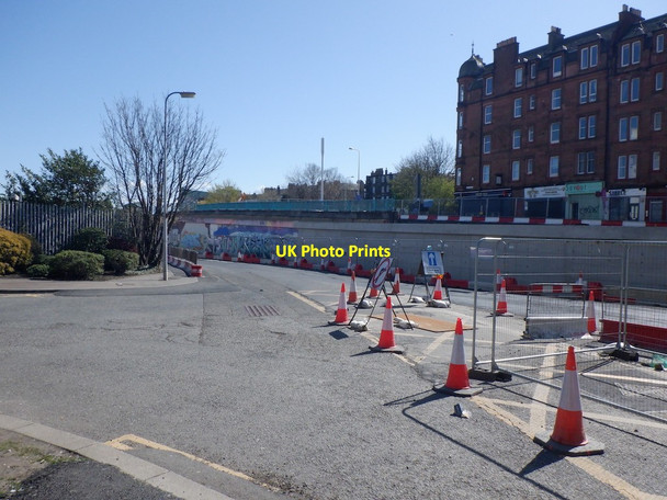 Photo 6"x4" Tram works, Melrose Drive Broughton\/NT2575 c2021