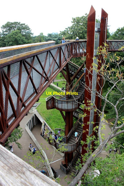 Photo 6"x4" The Xstrata Treetop Walkway - the access stairs, Kew Gardens Brentford c2017