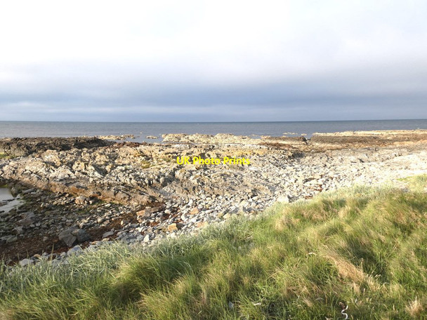 Photo 6"x4" Rocky shore below Inverallochy Golf Club Inverallochy c2021