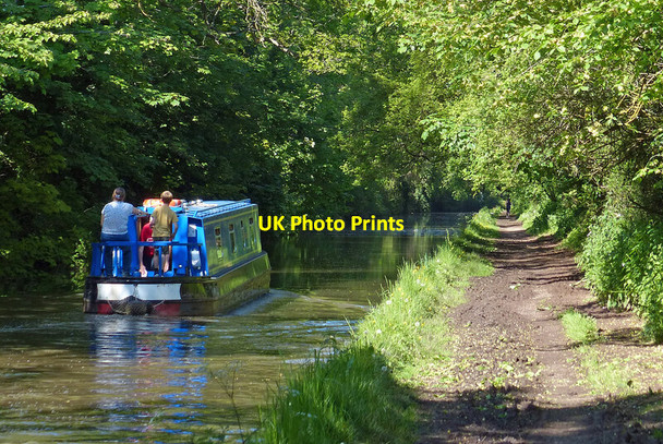 Photo 6"x4" Narrowboat on the Worcester and Birmingham Canal Hopwood\/SP0274 c2021