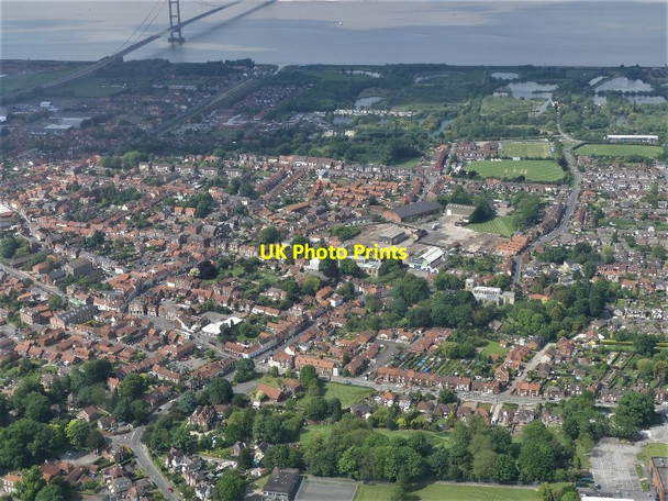 Photo 6"x4" St. Peter's Saxon church, Barton-upon-Humber: aerial 2021 (4) Barton-Upon-Humber c2021