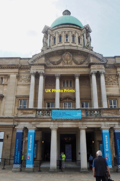 Photo 6"x4" Hull City Hall - vaccination centre Kingston upon Hull c2021