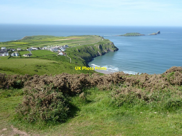 Photo 6"x4" Rhossil and Worms Head Rhossili c2021