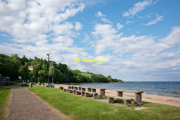 Photo 6"x4" Seating for the beach cafe, Rosemarkie Fortrose c2021