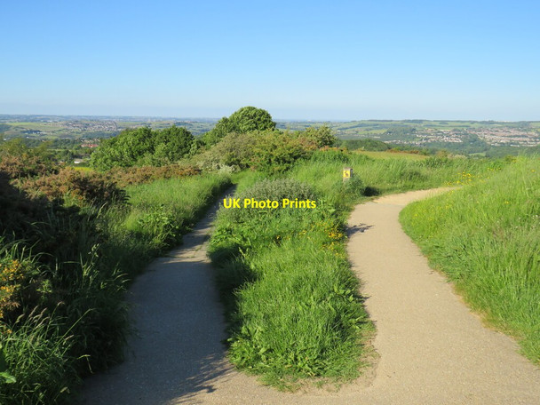 Photo 6"x4" Paths on Castle Hill, near Huddersfield Huddersfield c2021