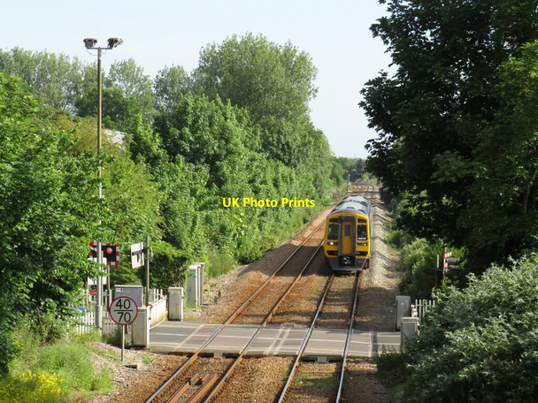 Photo 6"x4" Train approaching Beverley Beverley c2021