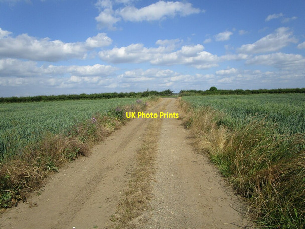 Photo 6"x4" Bridleway to Helpston Road Castor c2021