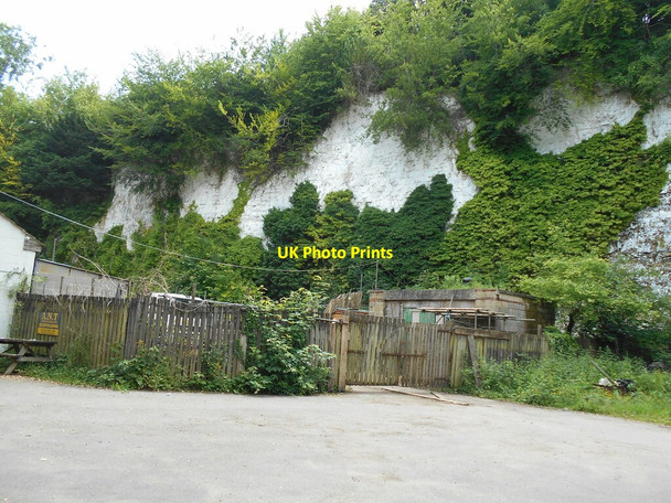 Photo 6"x4" Bury Hill quarry Andover c2021