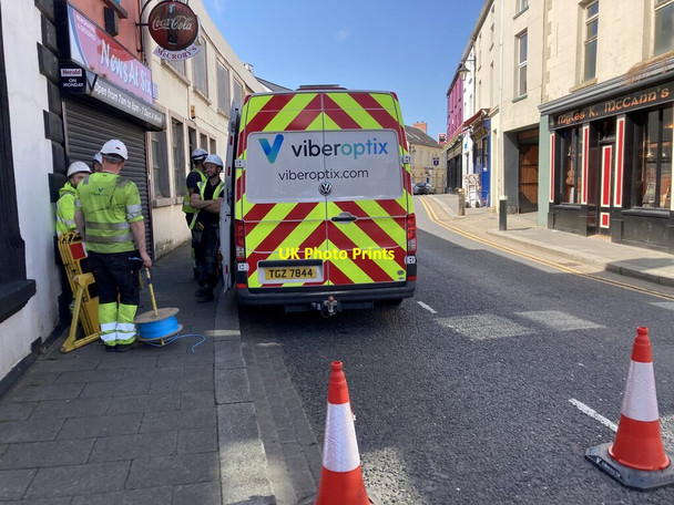 Photo 6"x4" Road works, John Street, Omagh Omagh c2021