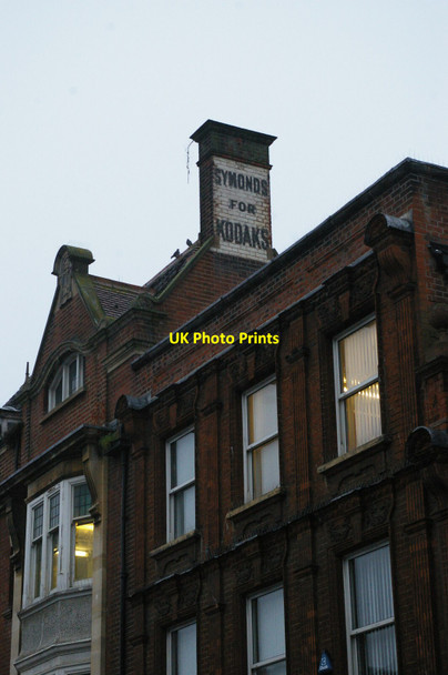 Photo 6"x4" Ghost sign for photographer's, Upper Brook Street, Ipswich Ipswich c2018