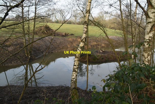 Photo 6"x4" Island in pond Chillmill c2021