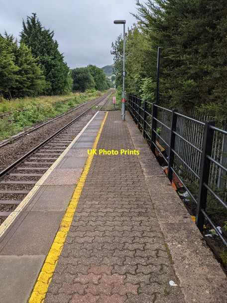 Photo 6"x4" SE end of Pontlottyn railway station Rhymney\/Rhymni c2021