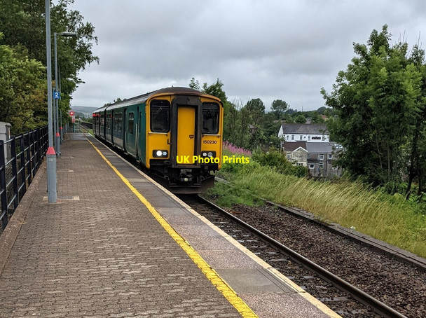 Photo 6"x4" 150230 arriving at Pontlottyn station Rhymney\/Rhymni c2021