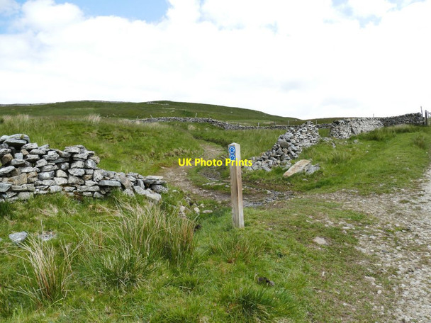 Photo 6"x4" Bridleway junction at Sandy Gate Starbotton c2021